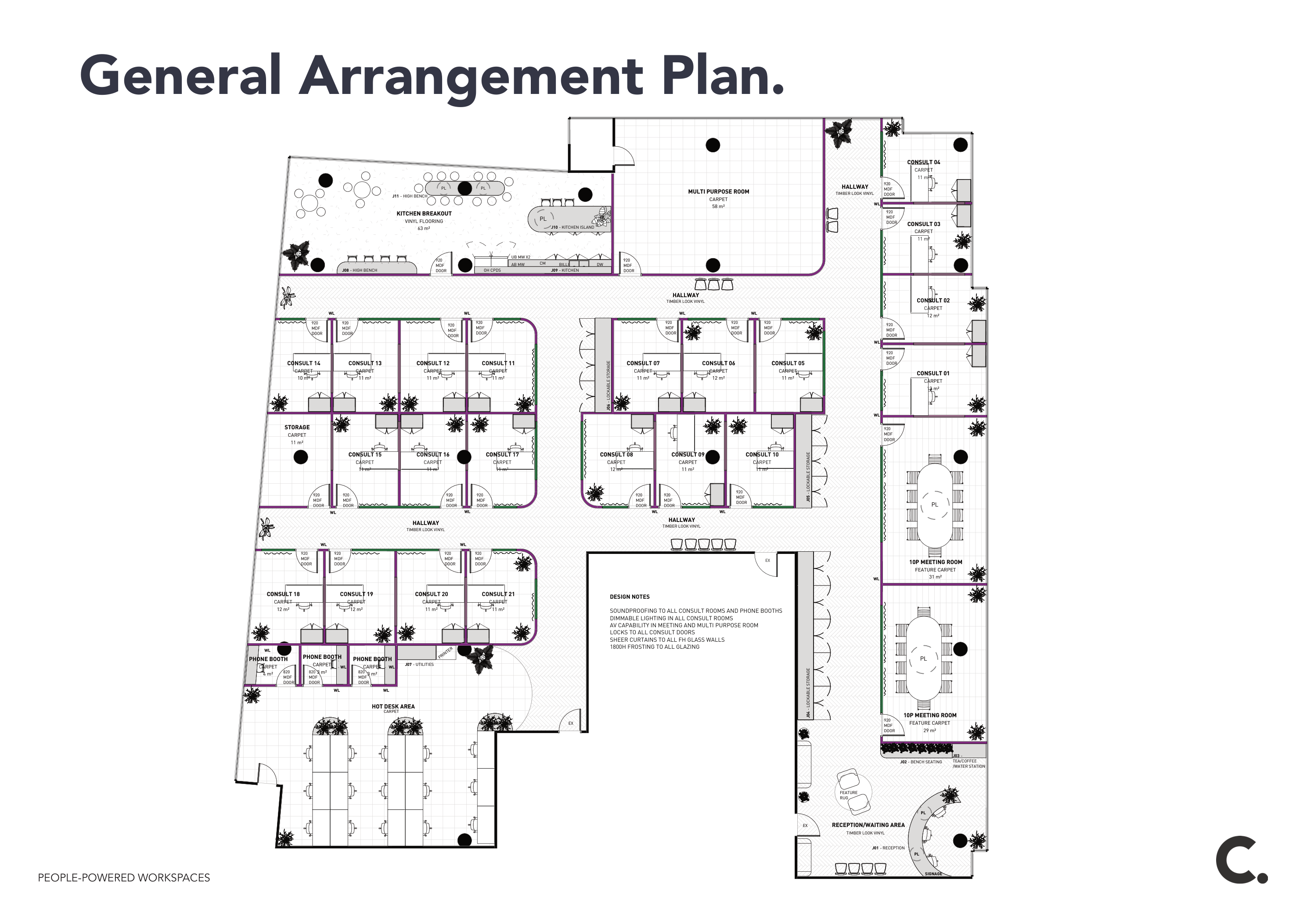 Floor Plan - 793sqm Healthcare Fitout